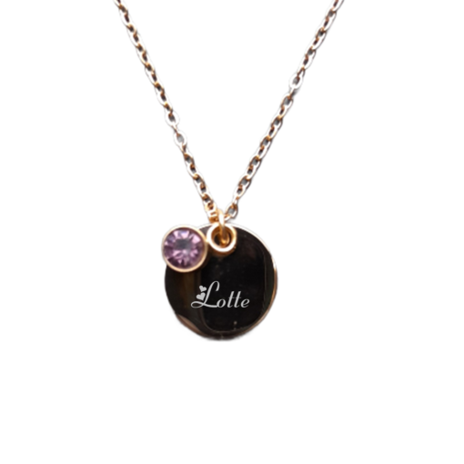 Ketting met geboortesteen - Rose Gold - Afbeelding 4