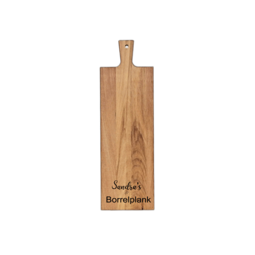Langwerpige borrelplank behandeld met olie.