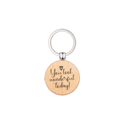 Gegraveerde Sleutelhanger - You look wonderful today