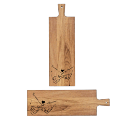 Beukenhouten borrelplank personaliseren