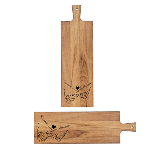 Beukenhouten borrelplank personaliseren