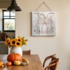 Wanddecoratiebord van Mangohout / woonaccessoire