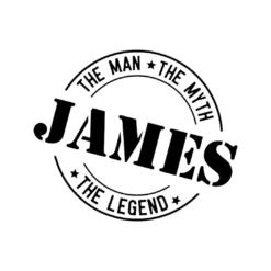 Gravering met naam, the man the myth, the legend