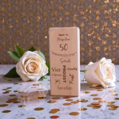 Kaarsenhouder graveren 50 jaar