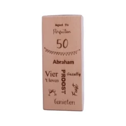 Kaarsenhouder verjaardag personaliseren